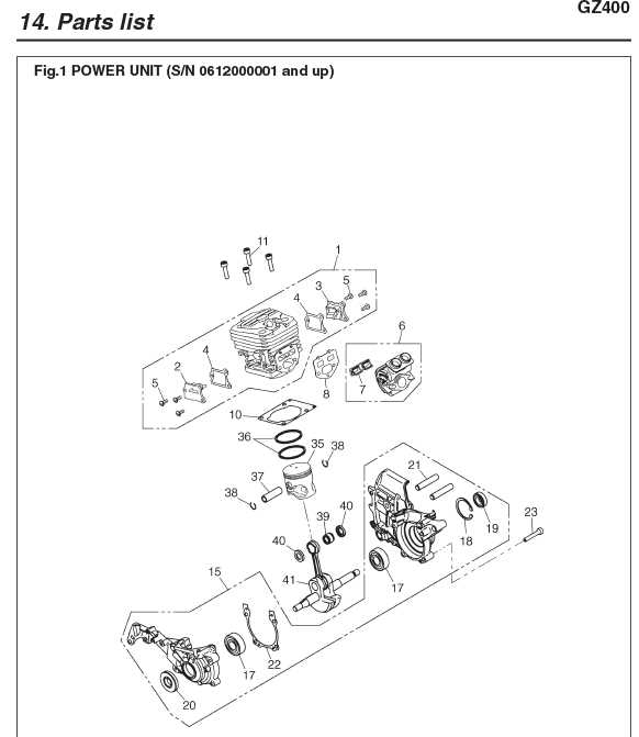 redmax gz25n parts diagram