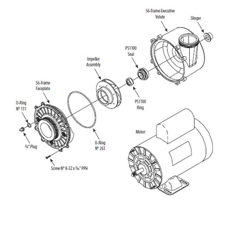 waterway pump parts diagram