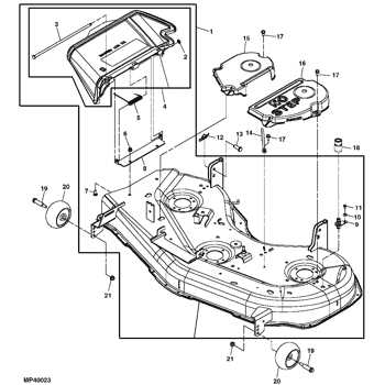 john deere z425 54 inch deck parts diagram