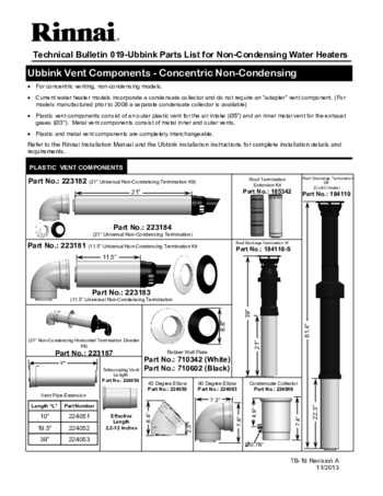 rinnai rl75i parts diagram