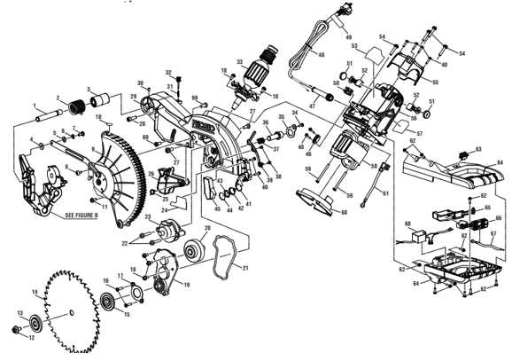 ridgid miter saw parts diagram