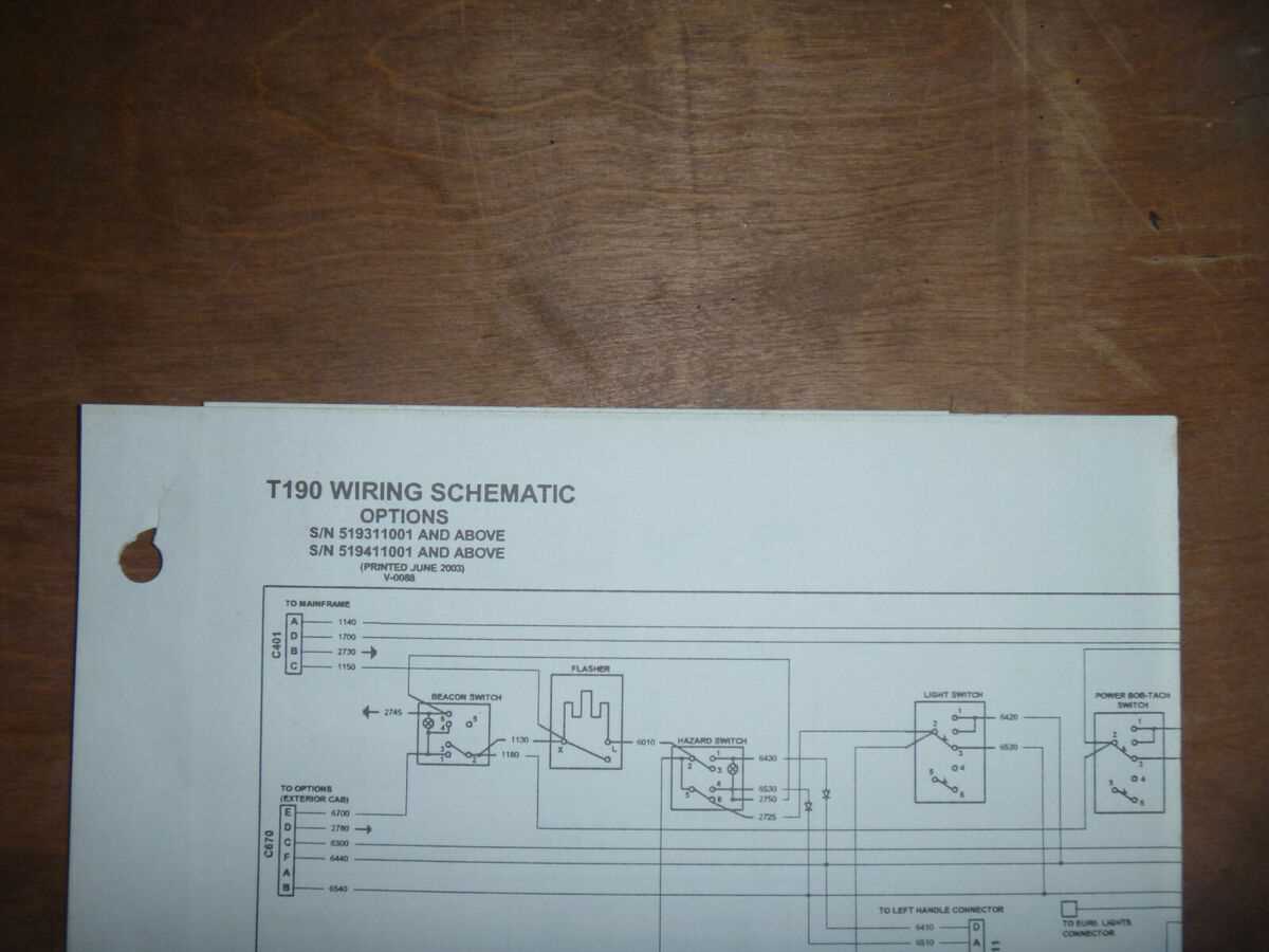 bobcat t190 parts diagram