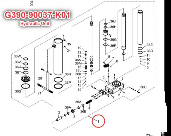 floor jack parts diagram