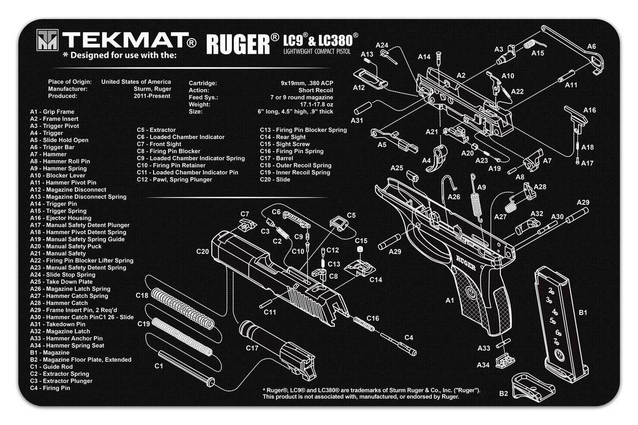 ruger lc9 parts diagram