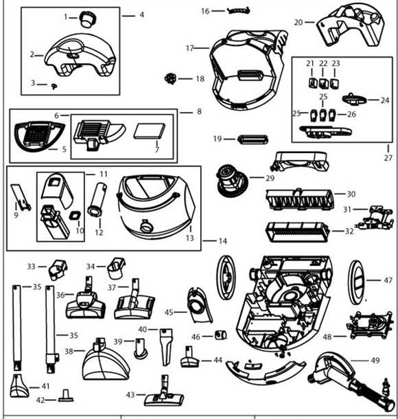 bissell little green machine parts diagram