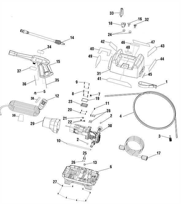 ryobi 3200 psi pressure washer parts diagram