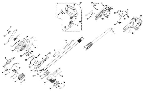 ryobi edger parts diagram