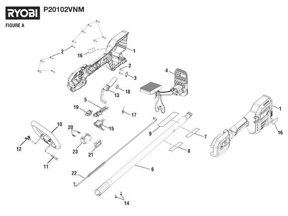 ryobi edger parts diagram