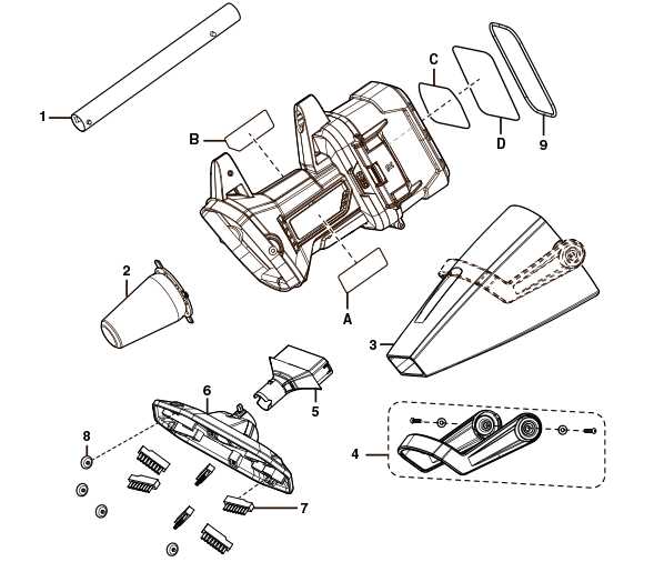 ryobi stick vacuum parts diagram