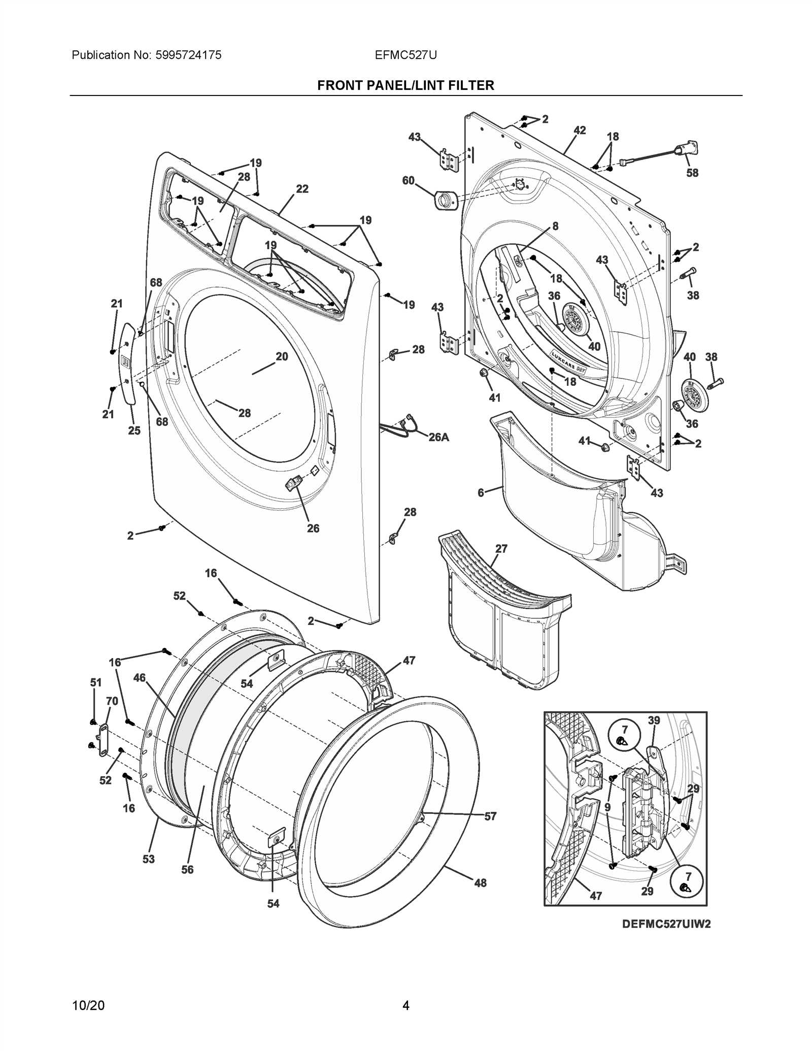 samsung front load washer parts diagram