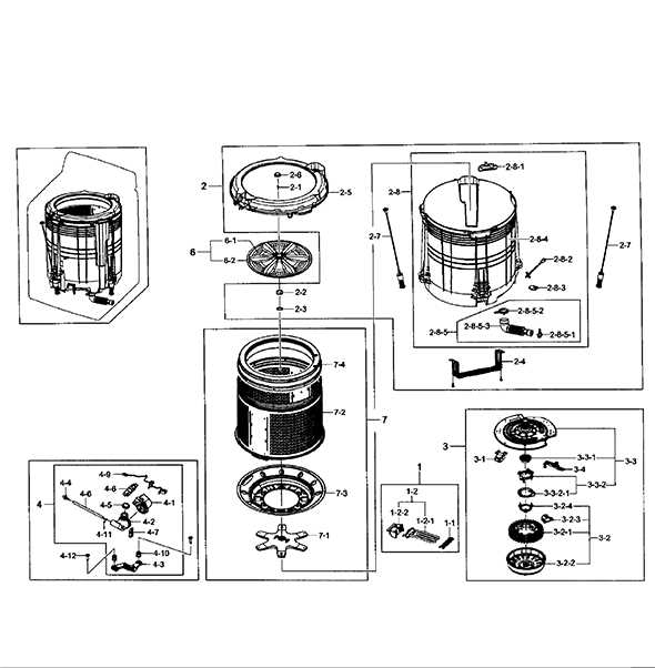 samsung front load washing machine parts diagram