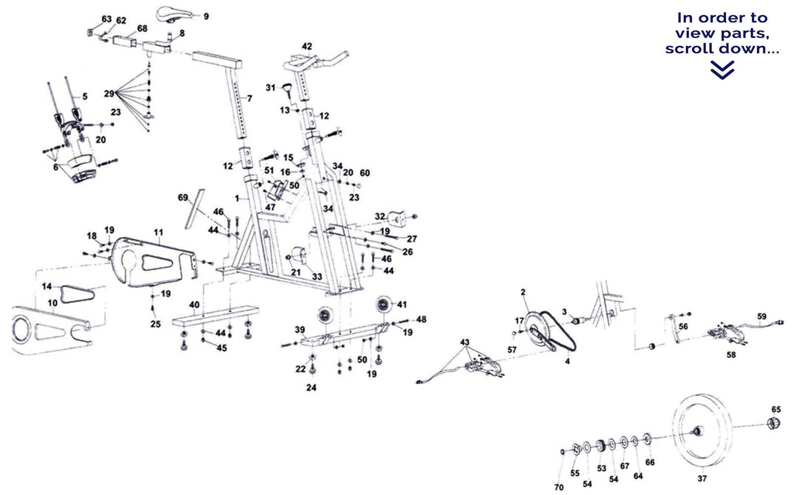 schwinn airdyne parts diagram