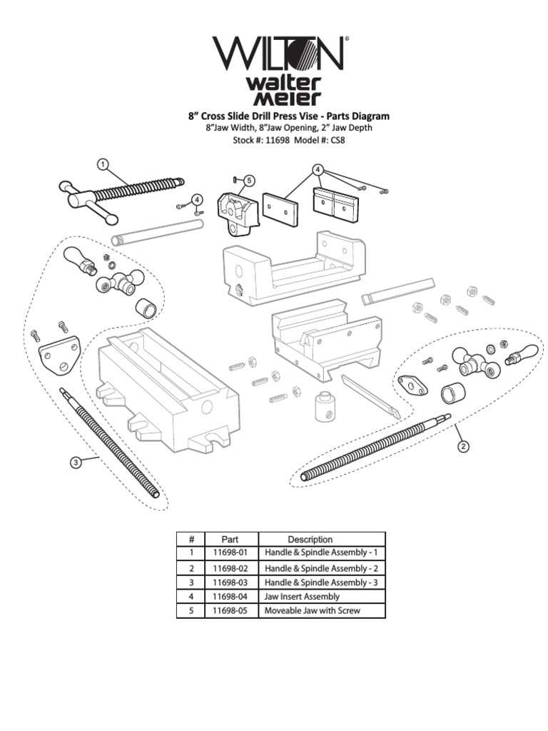 vise parts diagram