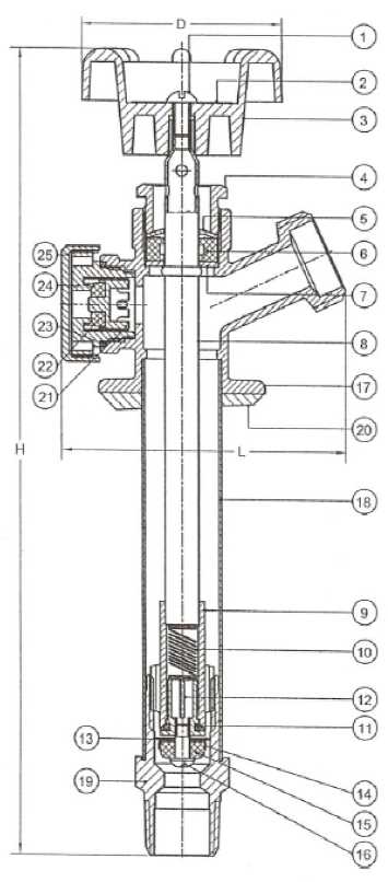 sillcock parts diagram