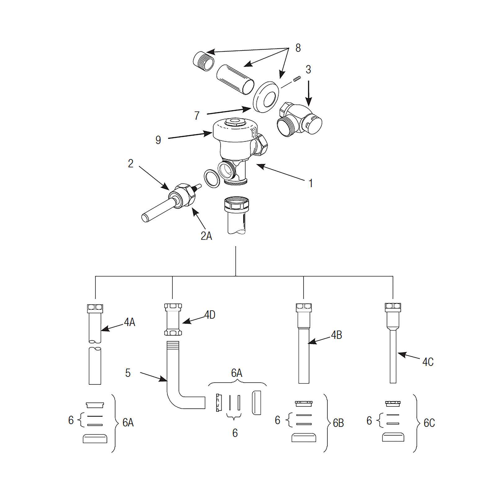 sloan royal flushometer parts diagram