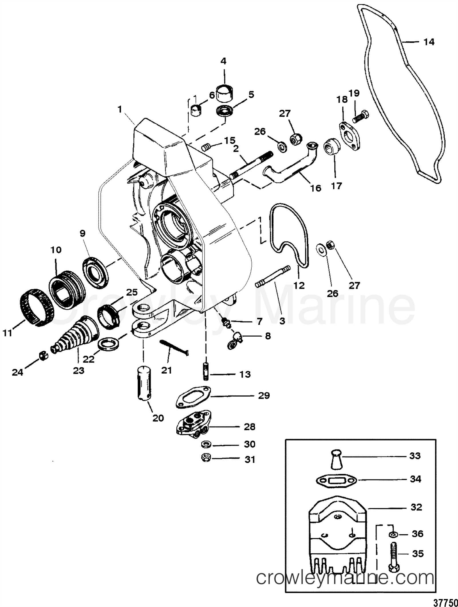 mercruiser alpha one gen 1 parts diagram