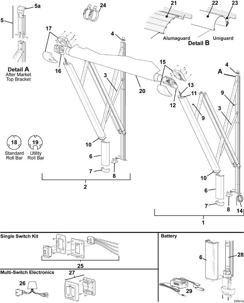 solera rv awning parts diagram