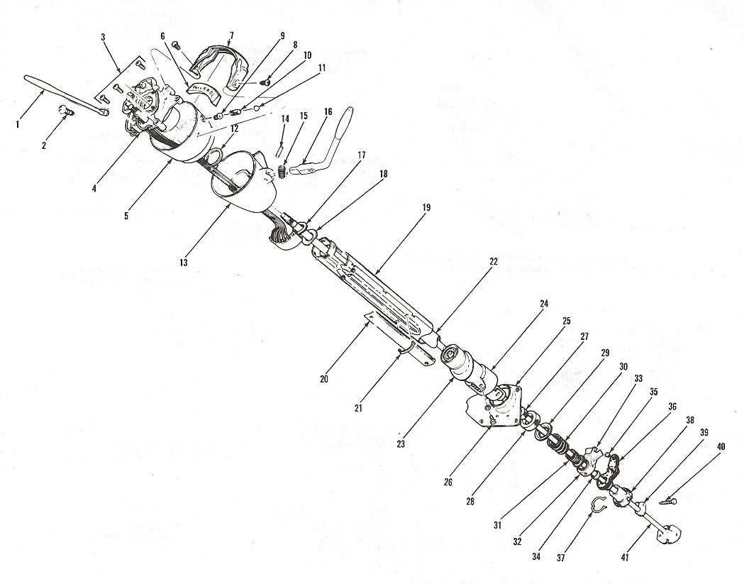 steering column parts diagram