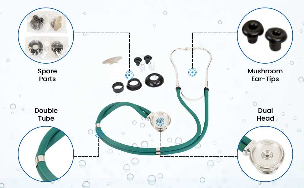 stethoscope parts diagram