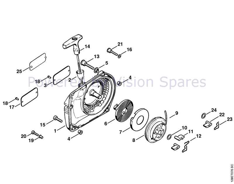 stihl 034 av super parts diagram