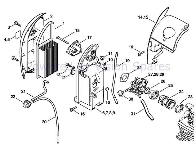 stihl blower parts diagram