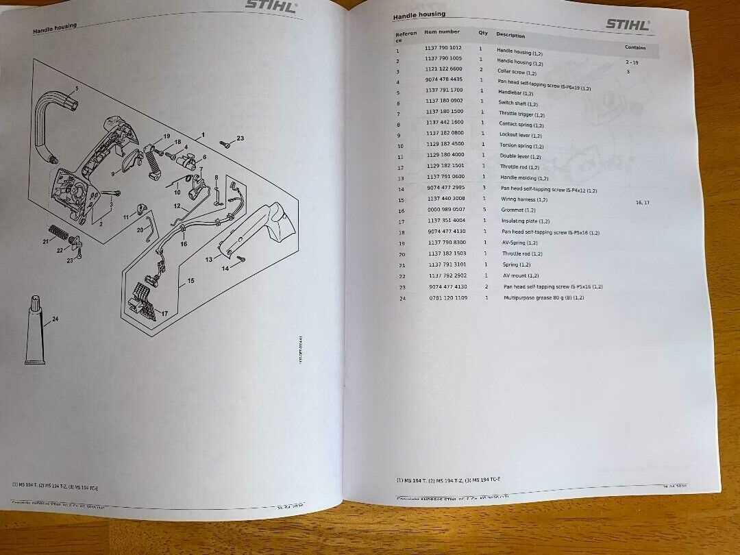 stihl ms 194 t parts diagram