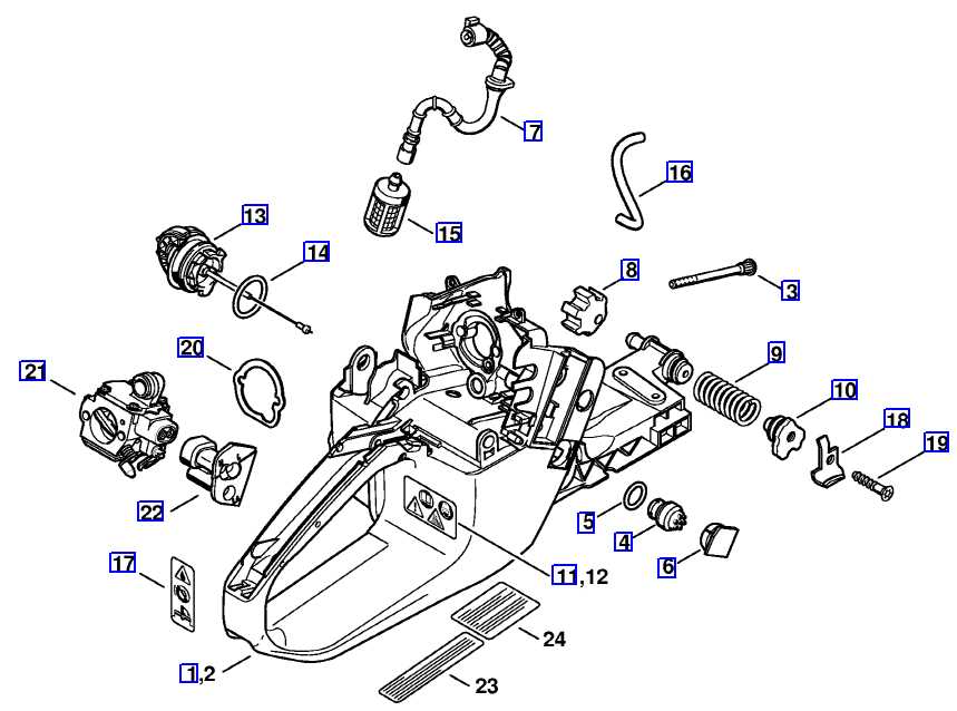 stihl ms311 parts diagram