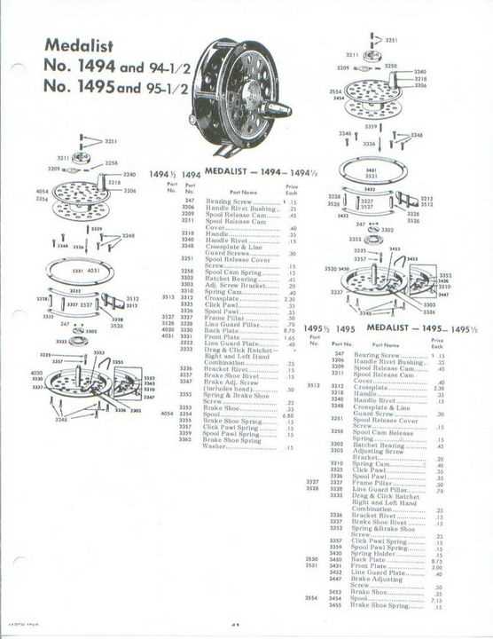 pflueger reel parts diagram