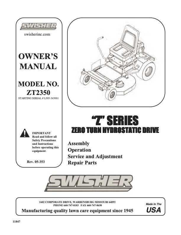 swisher pull behind mower parts diagram