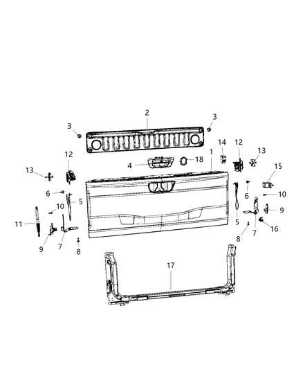 tailgate parts diagram