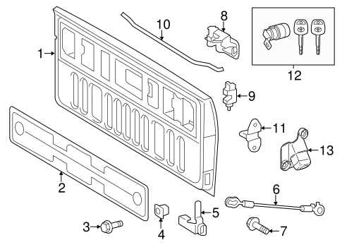 tailgate parts diagram