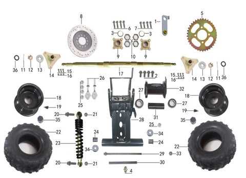 taotao 110cc atv parts diagram