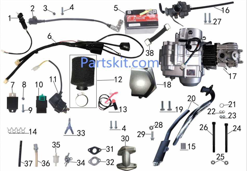 taotao scooter parts diagram