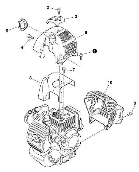 stihl trimmer parts diagram