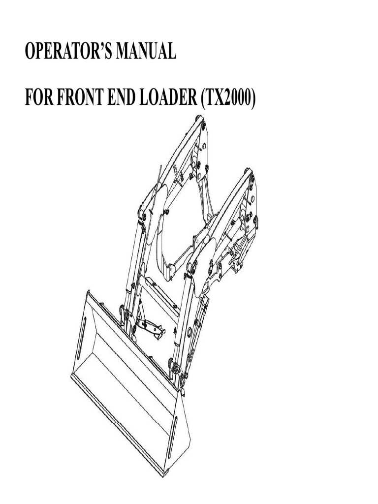 front end loader parts diagram