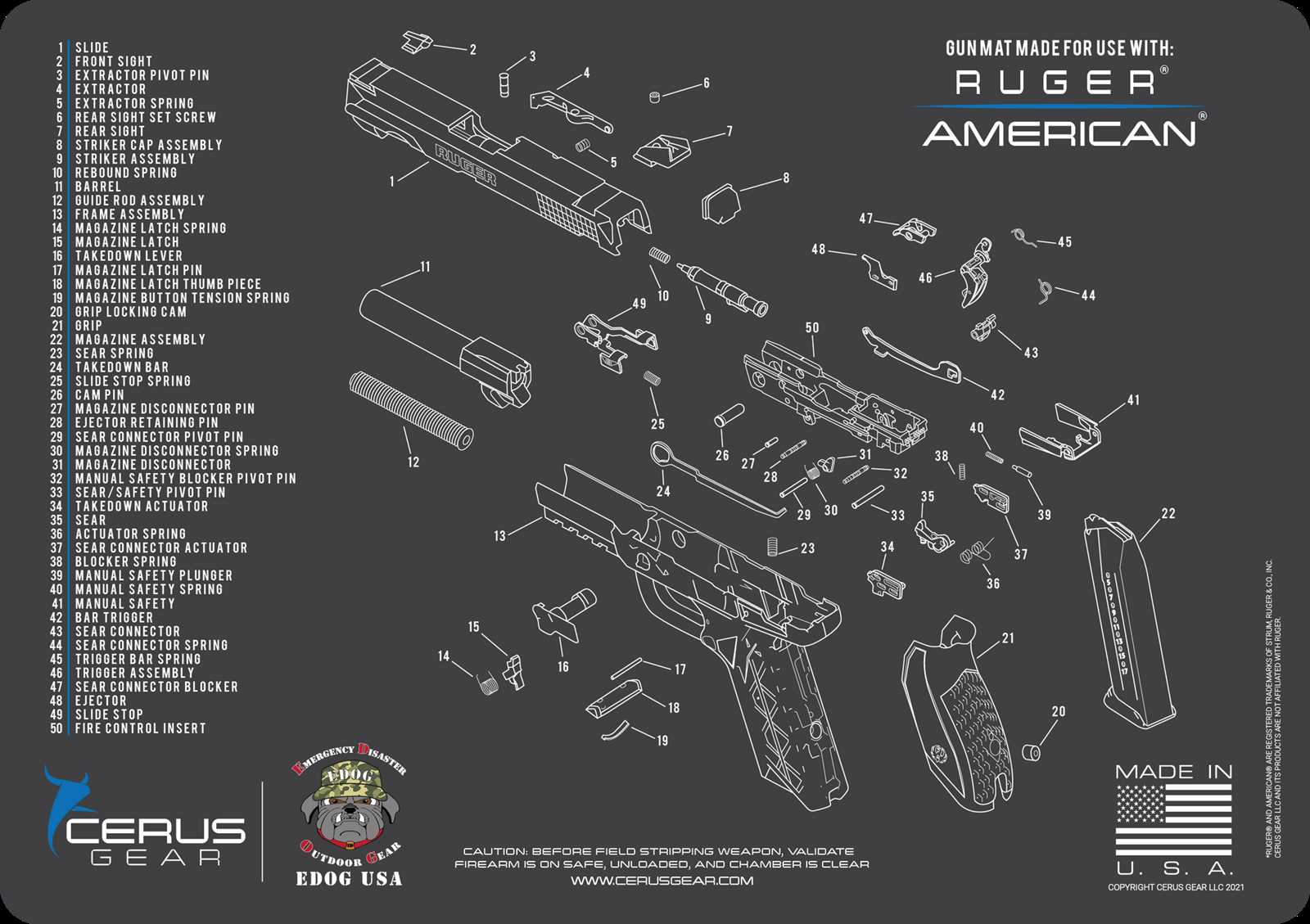 ruger security 9 parts diagram