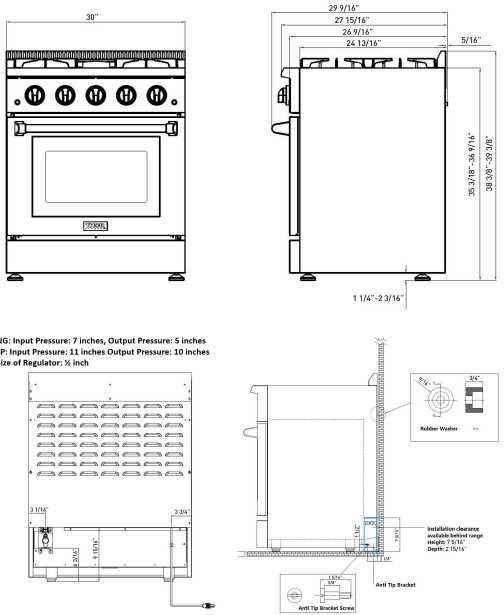 thor range parts diagram