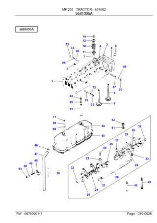 massey ferguson 231s parts diagram