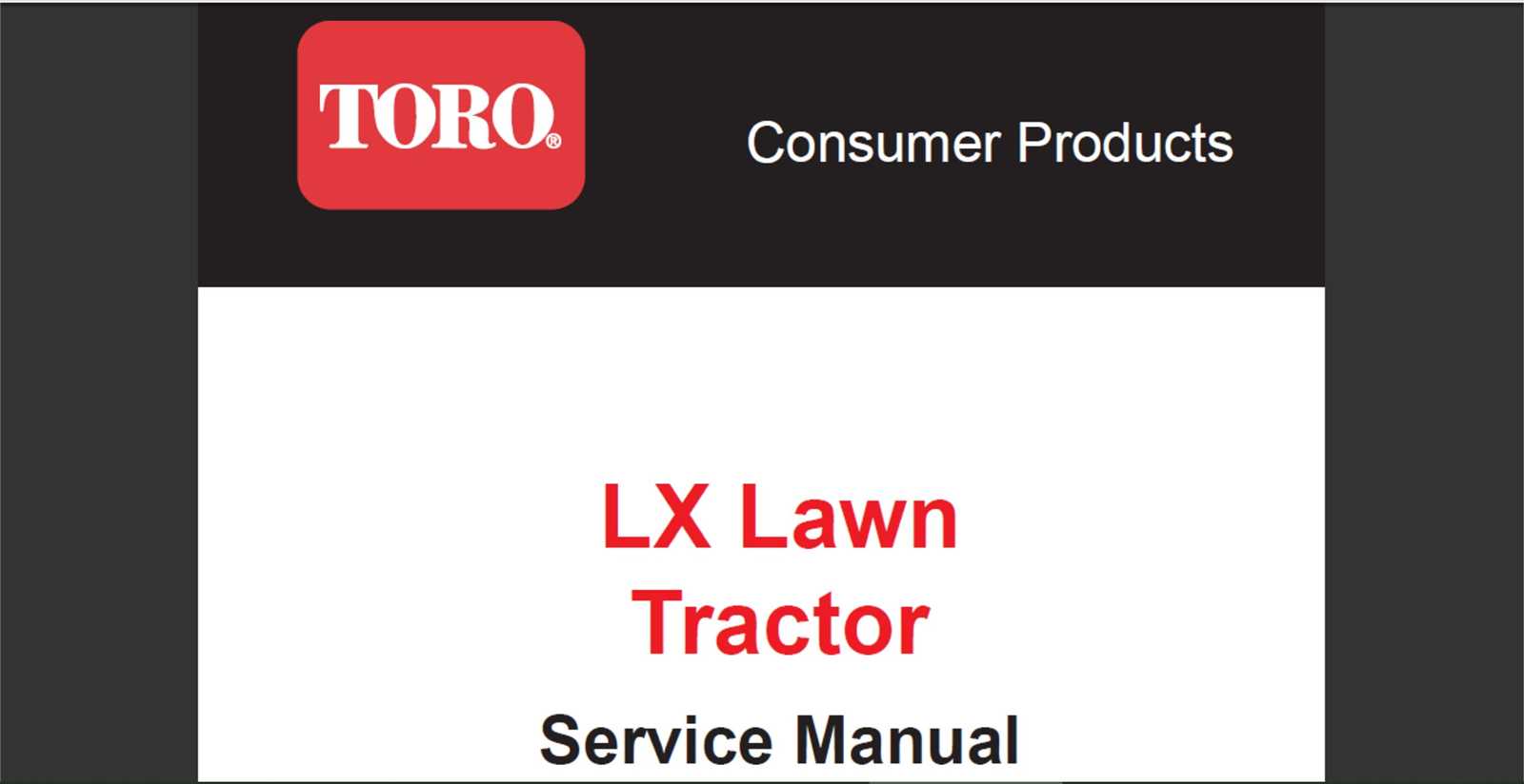 toro lx460 parts diagram