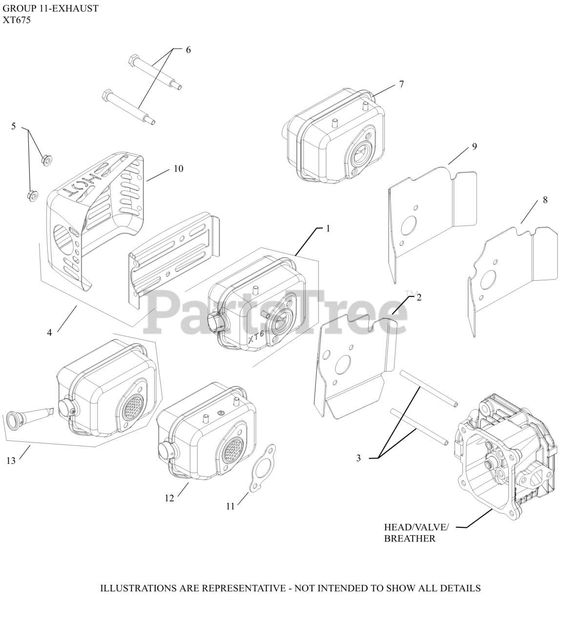 toro ph xt675 parts diagram