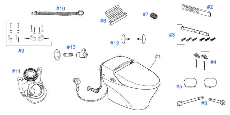 toto toilet parts diagram