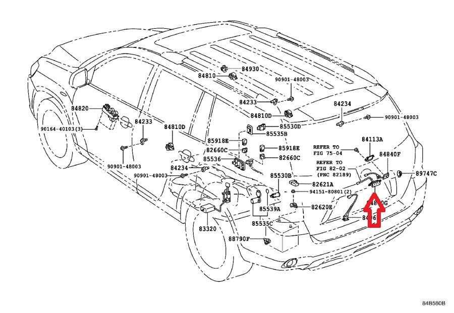 toyota highlander body parts diagram