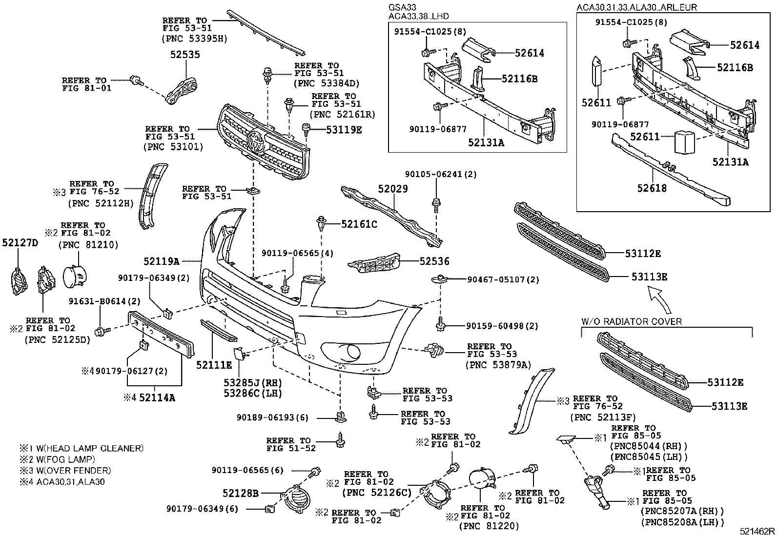 toyota rav4 body parts diagram