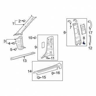 toyota sienna body parts diagram