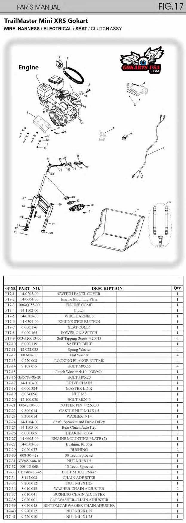 trailmaster mid xrx parts diagram