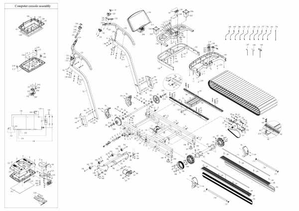 treadmill parts diagram