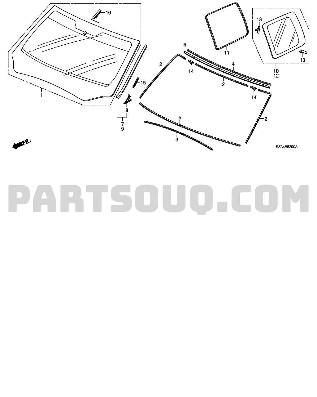 2012 honda pilot parts diagram