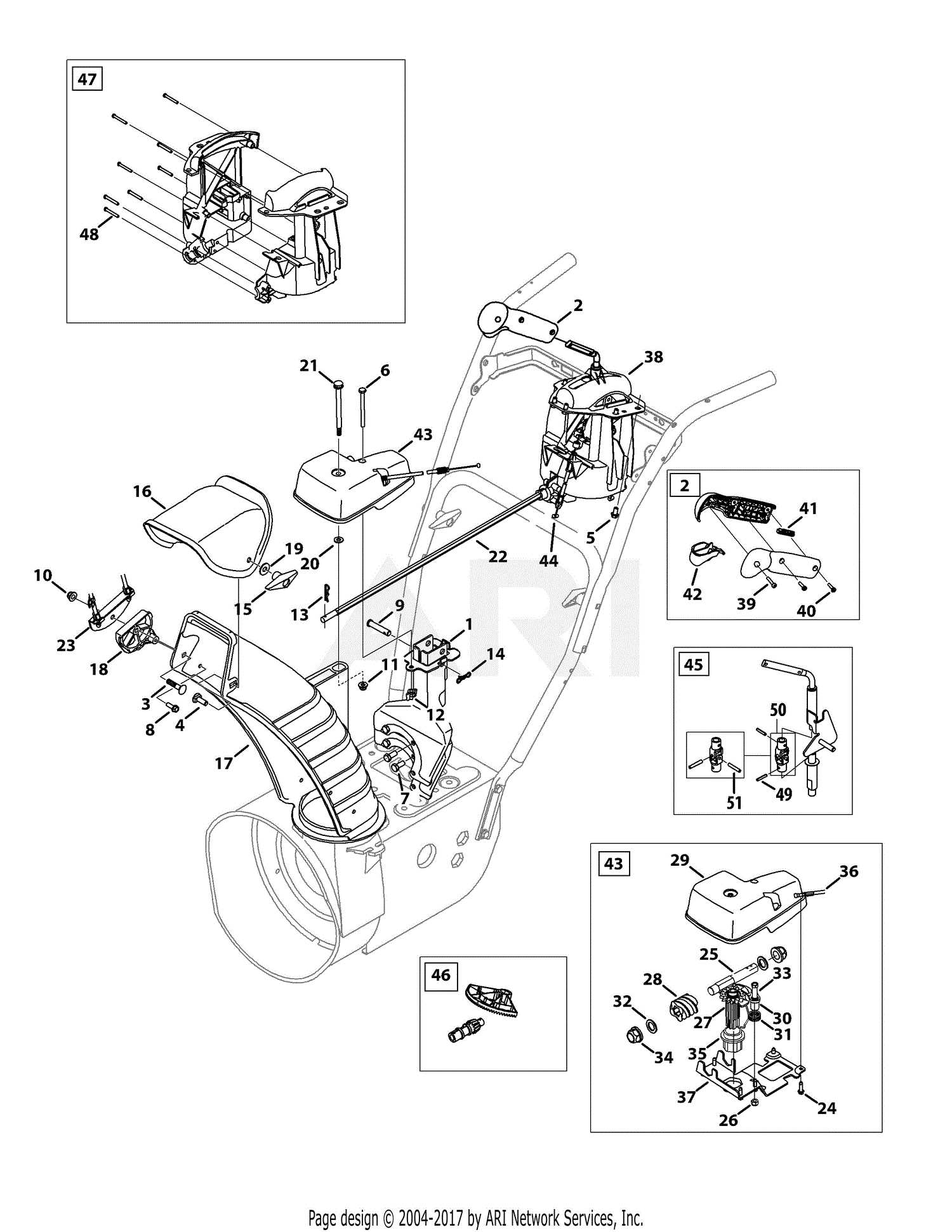 troy bilt storm 2840 parts diagram