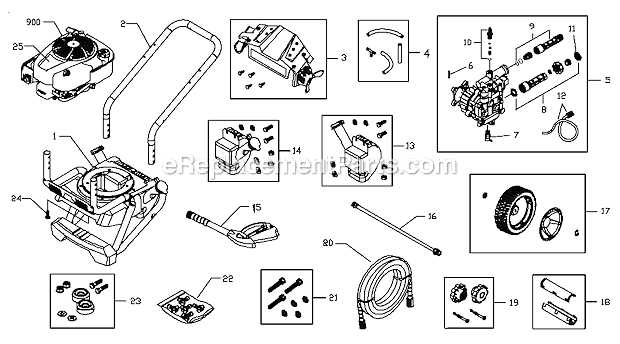 troy bilt xp 3000 psi pressure washer parts diagram