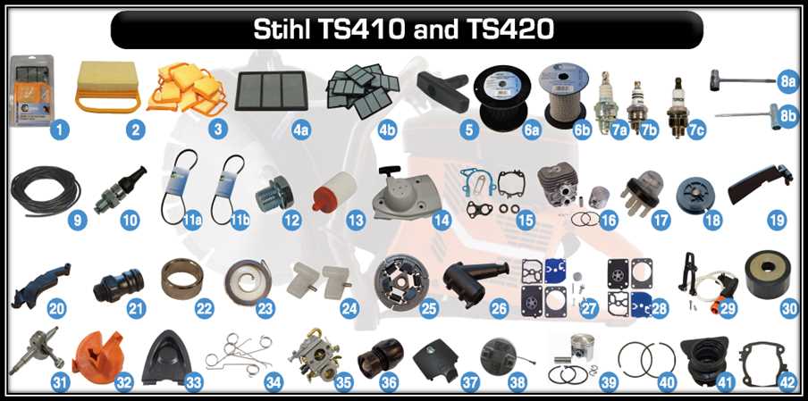 ts420 stihl parts diagram